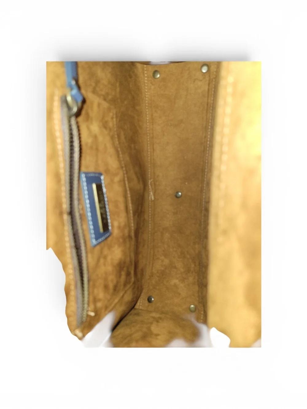 NWT A. Bellucci Blue Satchel with Gold Hardware W/ Convertible Crossbody Strap.